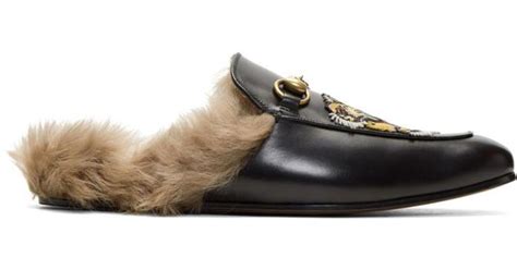 gucci fur slippers sale.